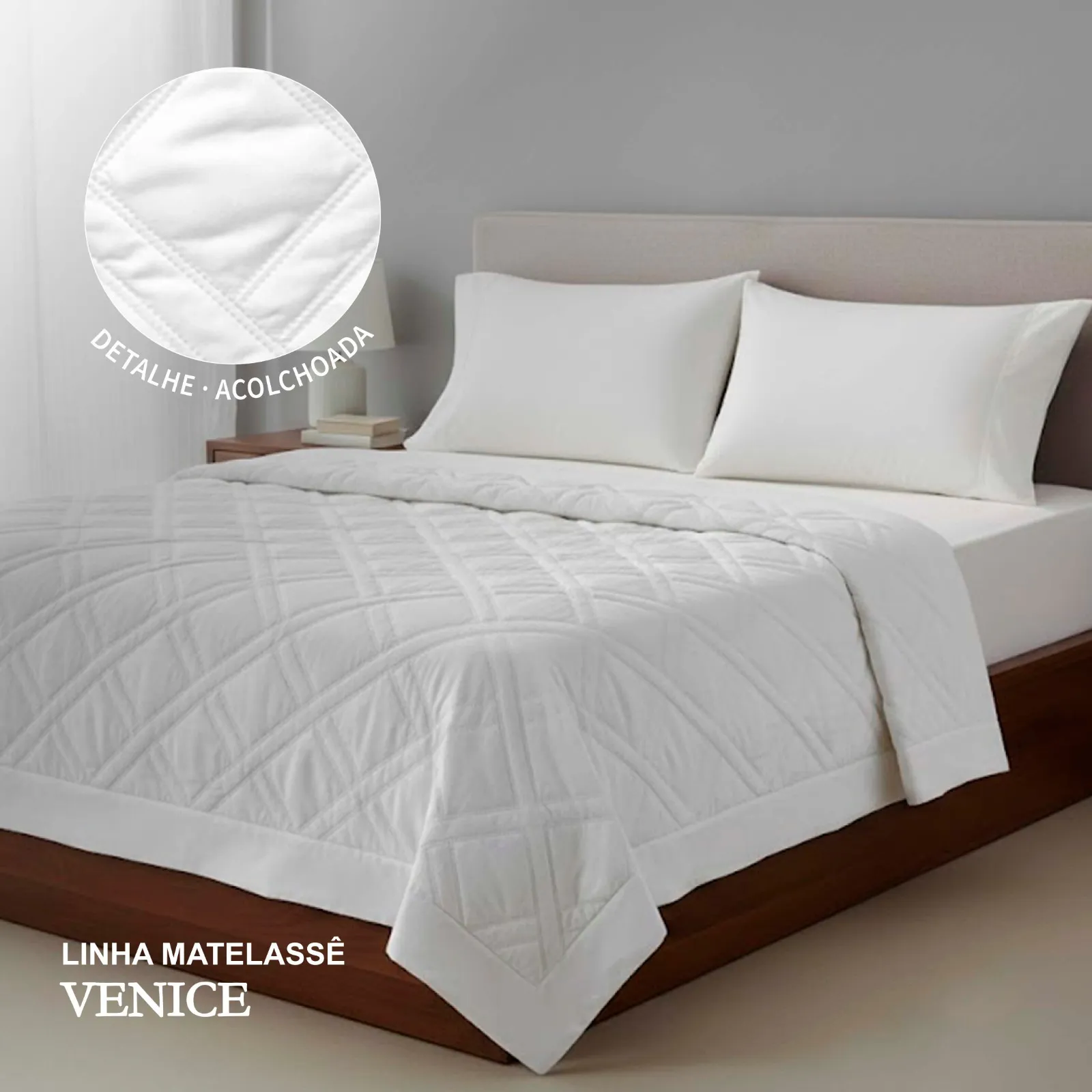 Colcha Matelassada Bordada Tognato Venice - Imagem 2